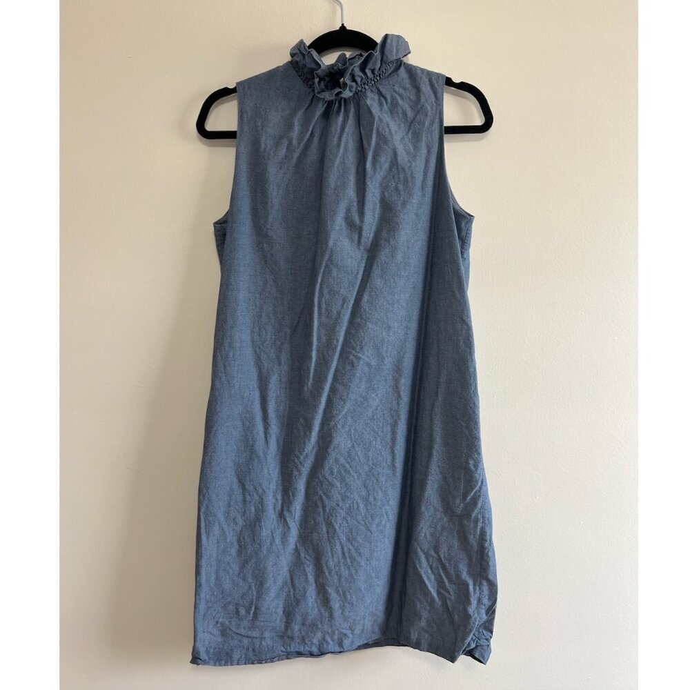 Banana Republic Sleeveless Ruffle Neck Dress - Picture 2 of 5
